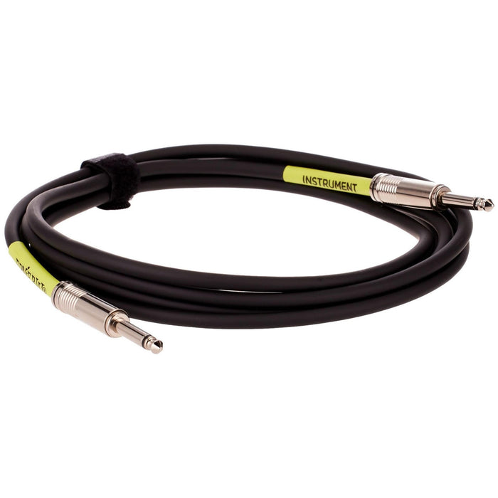 Ernie Ball Instrument Cable, Straight/Straight, 10ft, Black (P06048)