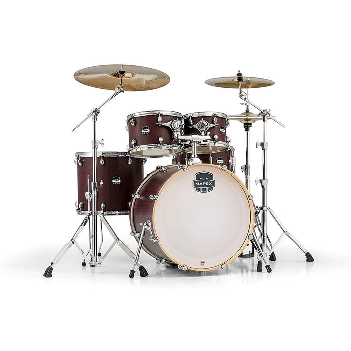 Mapex MA529SFRW Mars Series 5-Piece Rock Shell Pack w/ 22" Bass Drum - Bloodwood