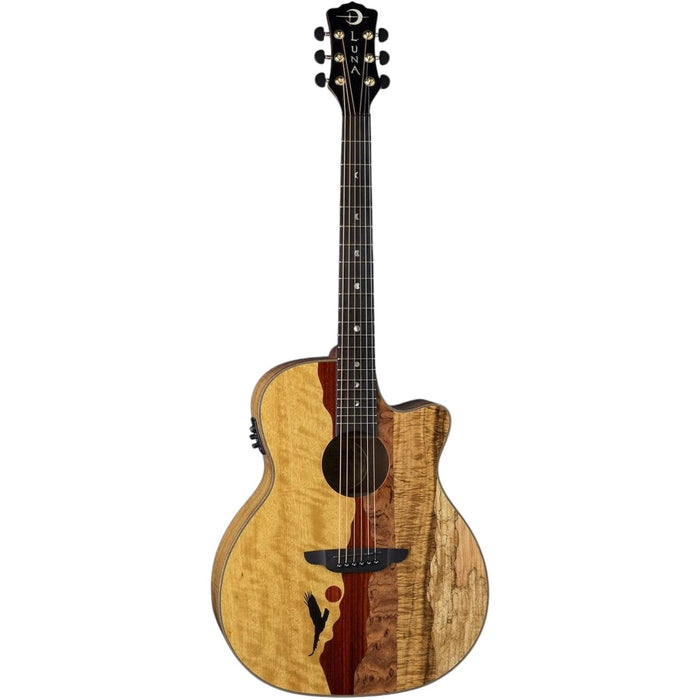 Luna VISTAEAGLE Luna Acoustic/Electric Guitar, Tropical Wood