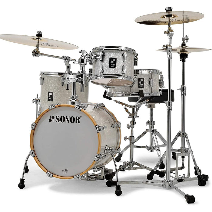 Sonor AQ2 Safari 4-Piece Shell Pack with Snare - White Marine Pearl