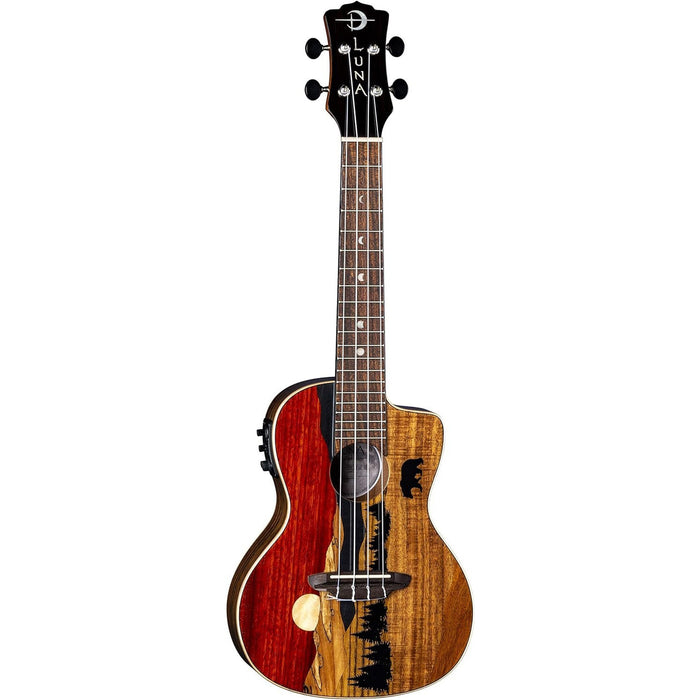 Luna Guitars Vista Bear, 4-String Concert Acoustic/Electric Ukulele (UKEVISTABEARC)