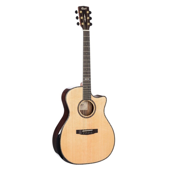 Cort 6 String Acoustic-Electric Guitar, Right, Natural, Full (GAPFBEVELNAT-U)