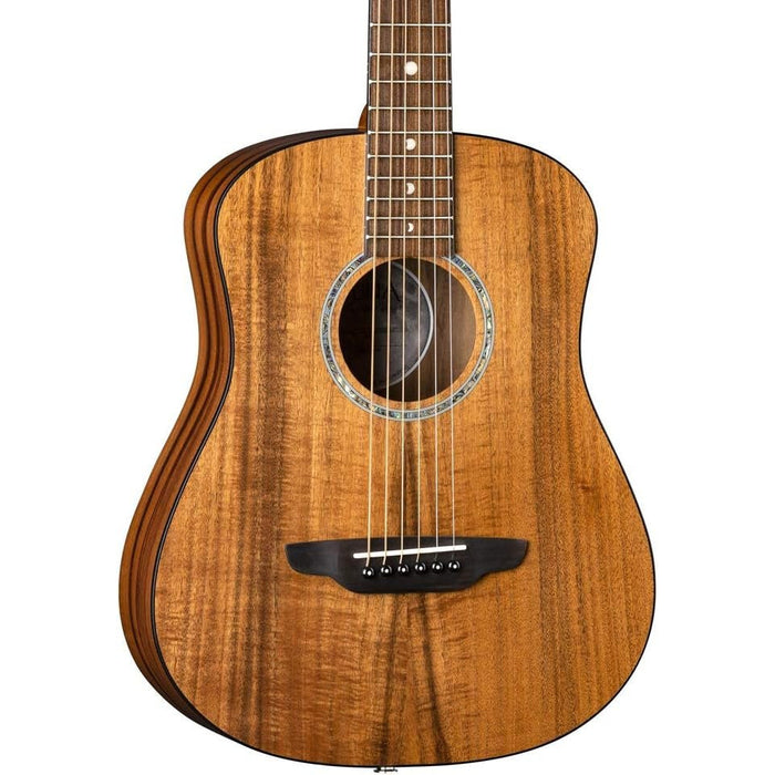 Luna Guitars Safari Koa Supreme 6 String Acoustic/Electric Guitar with Gigbag, Right (SAF KOA SUPREME)