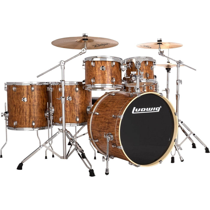 Ludwig Element Evolution 6-piece Complete Drum Set with Zildjian Cymbals - Cherry (LE622010)