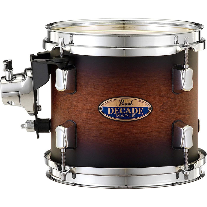 Pearl Decade Maple 8"x7" tom w/OPTI-LOC - Satin Brown Burst