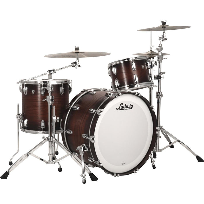 Ludwig Classic Oak Pro Beat 3-piece Shell Pack with 24" Bass Drum - Brown Burst (L7344AXK2WC)