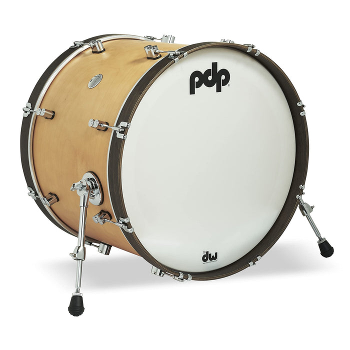 Pacific Drums & Percussion Add-Ons PDP Concept Classic, 16x22, Natural/Walnut Hoops Kick Drum (PDCC1622KKNW)