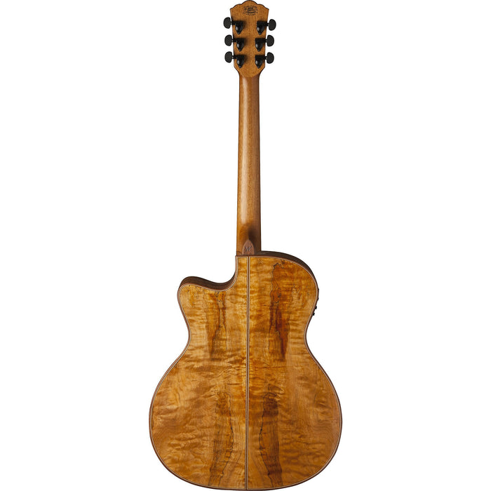 Washburn Comfort Deluxe 66 Auditorium Cutaway Acoustic Electric Guitar, Spalted Maple (WCG66SCE-O-U)