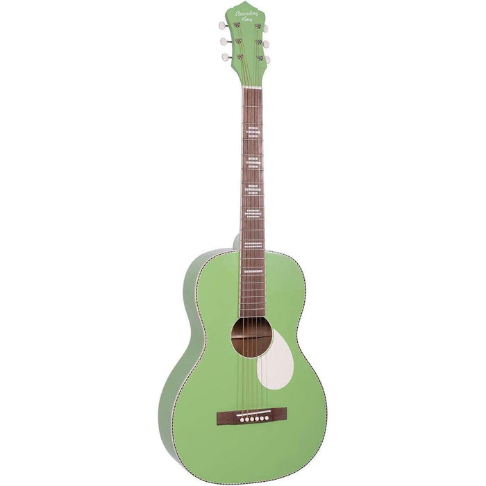 Recording King 6 String Acoustic Guitar, Right, Revolution Green (RPS-7-GN)