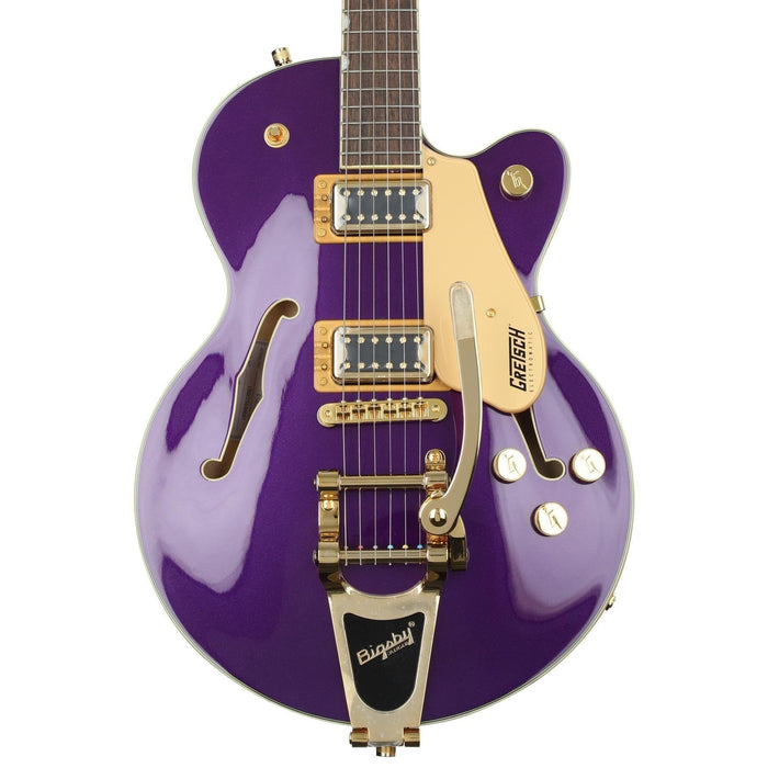 Gretsch G5655TG Electromatic Center Block Jr. Single-Cut Small-Sized Body 6-String Guitar with Laurel Fingerboard, Bigsby and Gold Hardware - Amethyst (250-9700-561)