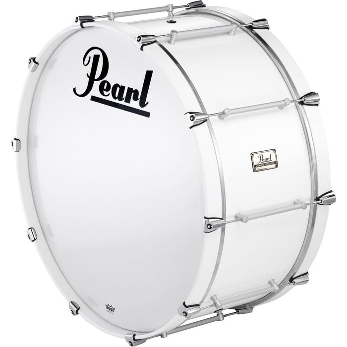 Pearl Pipe Band Bass Drum with Tube Lugs #109 Arctic White 28x14