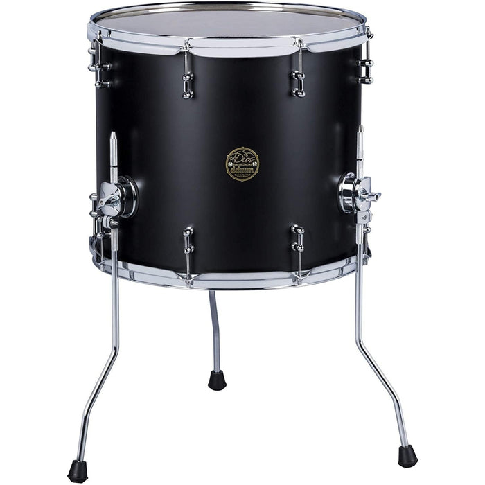 Dios Maple 14x14 Floor Tom Satin Black