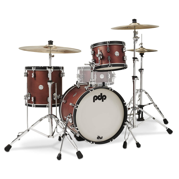 PDP Concept Classic Series 3-Piece Bop Shell Pack, Ox Blood (PDCC1803OE)