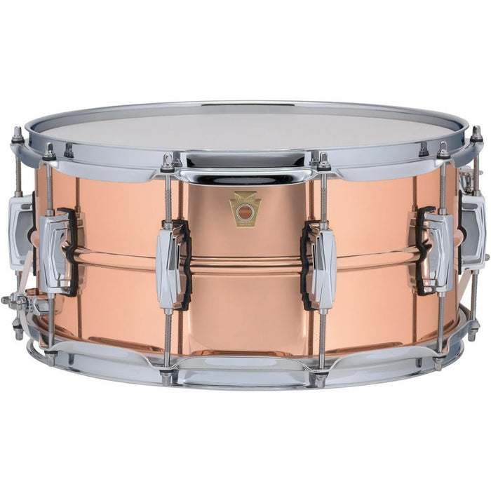 Ludwig Copper Phonic Smooth Snare Drum 14 x 6.5 in. Smooth Finish with Imperial Lugs