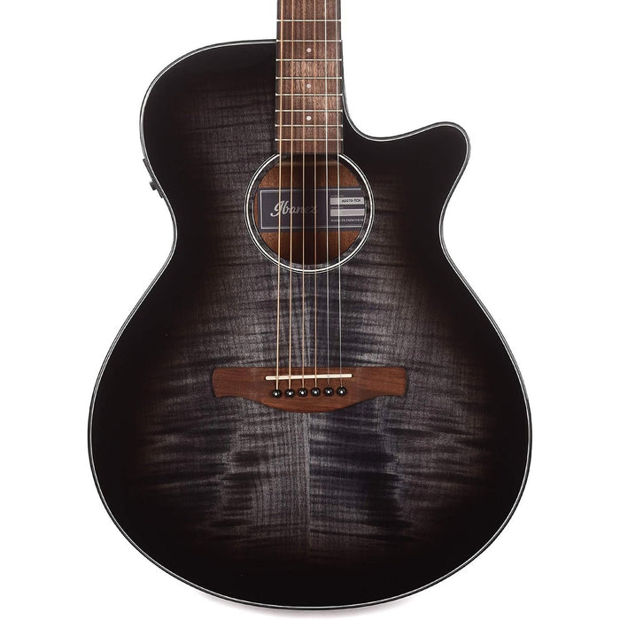 Ibanez AEG70 Acoustic-Electric Guitar - Transparent Charcoal Burst High Gloss (AEG70TCH)