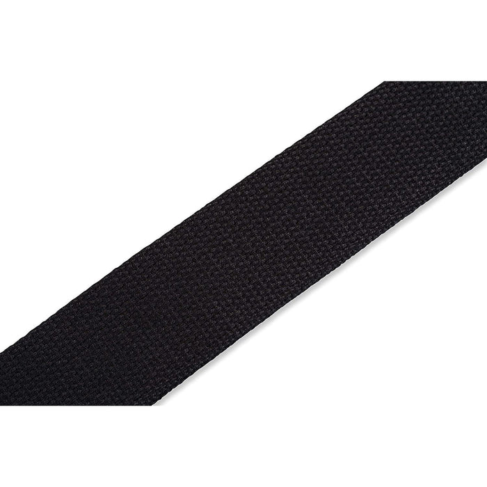 Levy's Leathers MSSC8-BLK Signature Series Cotton Guitar Strap, Black