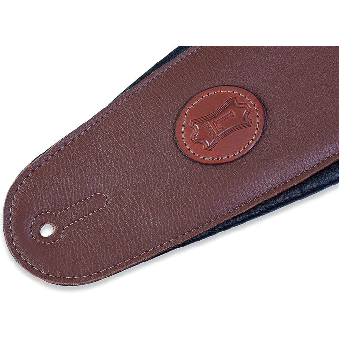 Levy's Leathers MSS2-4-BRN 4 Garment Leather Signature Series Guitar Strap,Brown