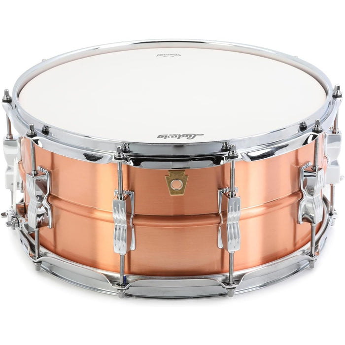 Ludwig Acro Snare Drum - 6.5 inch x 14 inch, Brushed Copper