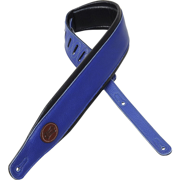 Levy's Garment Leather Guitar Strap - Blue (MSS2-BLU)