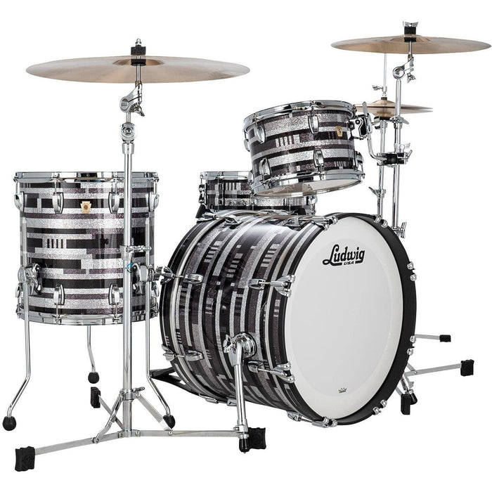 Ludwig Classic Maple Downbeat 3-piece Shell Pack - Digital Sparkle