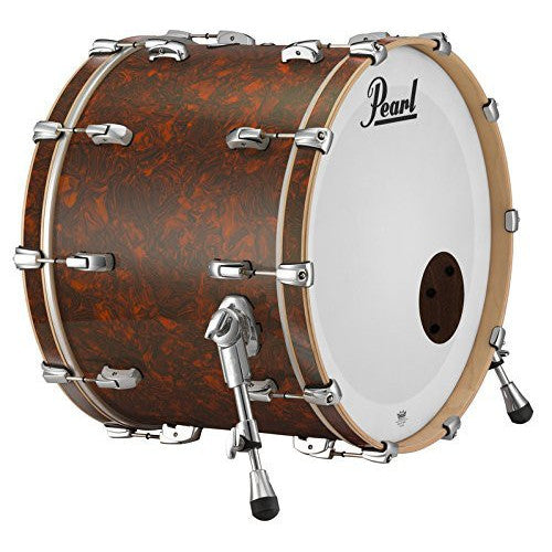 Pearl Music City 24x18 Bass Drum w/BB3 Mount, Burnt Orange Abalone (RF2418BB/C419)