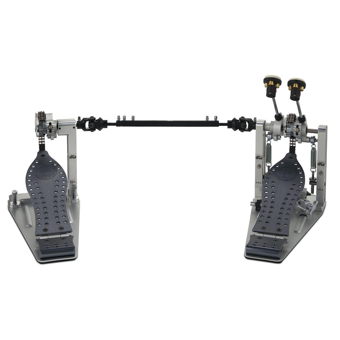 DW Series Colorboard Machined Chain Drive w/Bag, Gun Metal Edition Double Bass Drum Pedal (DWCPMCD2GR)