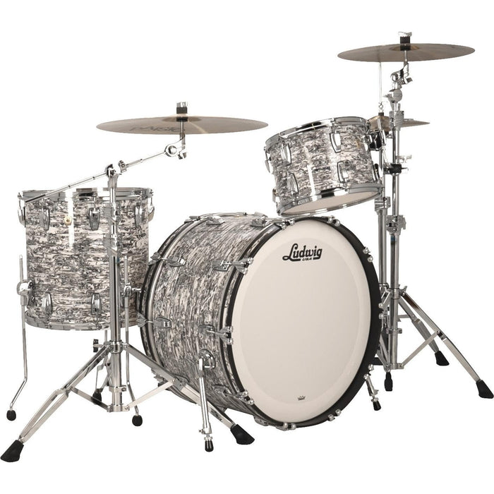 Ludwig Classic Maple Pro Beat 3-piece Shell Pack - White Abalone