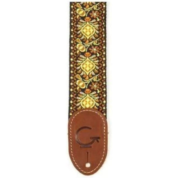 Fender Gretsch G Brand Guitar Strap - Yellow/Brown (922-0060-102)