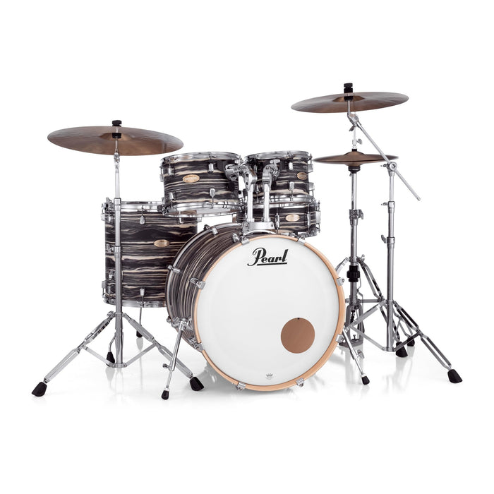 Pearl Decade Maple Artisan Limited Edition 5-pc. Shell Pack With All Maple Shells, Satin Lacquer Finish Black Satin Marble