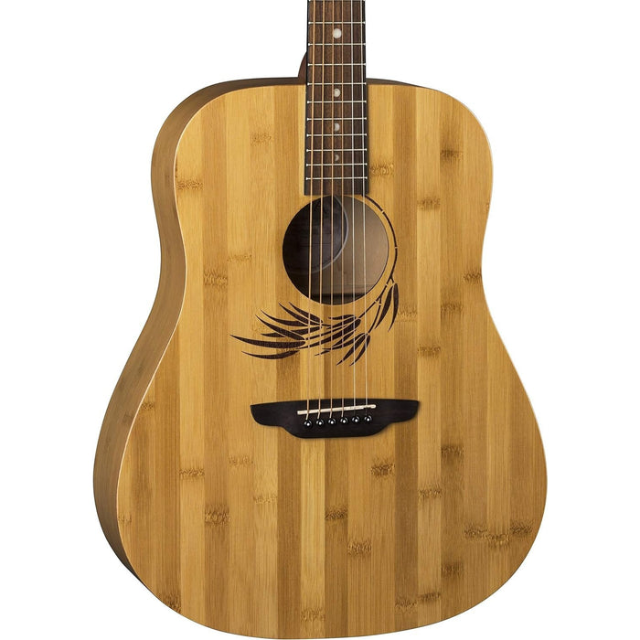 Luna Dreadnought Acoustic Guitar, Woodland Bamboo (WL BAMBOO DREAD)