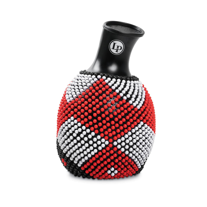 Latin Percussion Shekere, Black Body with Red and White Beads (LP486)