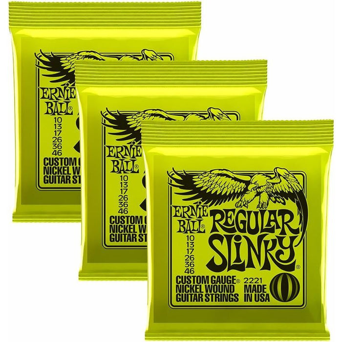 Ernie Ball Power Slinky Guitar Strings - Pack of 3 (P02220)