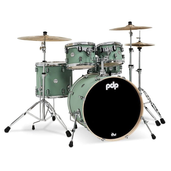 Pacific Drums & Percussion Drum Set Concept Maple 5-Piece, Satin Seafoam Shell Pack (PDCM2215SF)