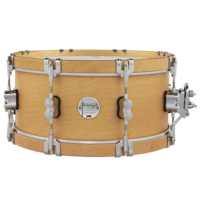 Pacific Drums & Percussion Add-Ons PDP Concept Classic, 6.5x14, Natural Hoops Snare Drum (PDCC6514SSNN)