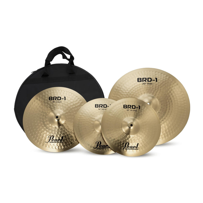 BRD1 3 Piece Cymbal Pack; Pearl Logo; 14" Hi-hats, 16" Crash, 20" Ride