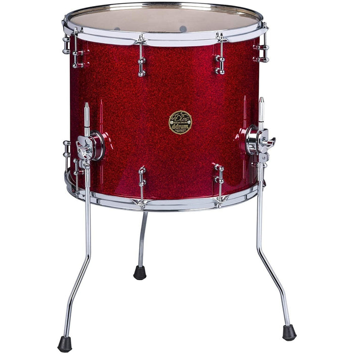 Dios Maple 14x16 Floor Tom Red Sparkle