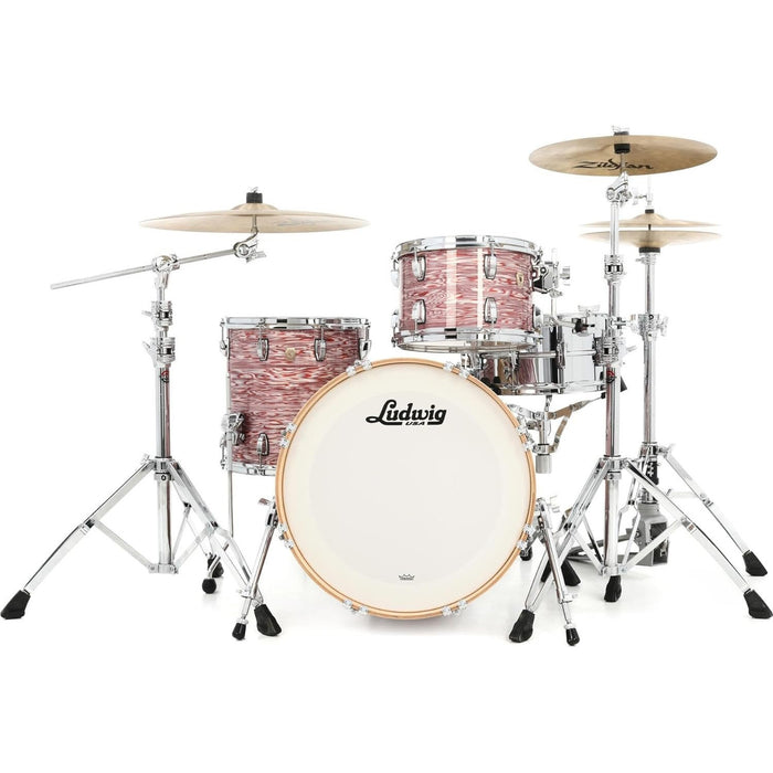 Ludwig Classic Maple Downbeat 30 3-piece Shell Pack - Vintage Pink Oyster