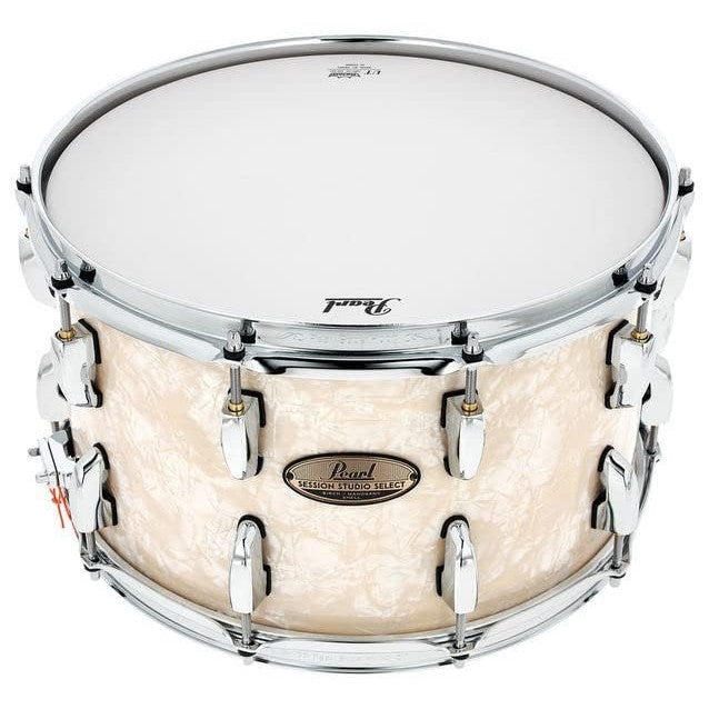 Pearl Session Studio Select 14"x8" Snare Drum - Nicotine White Marine Pearl (STS1480S/C405)