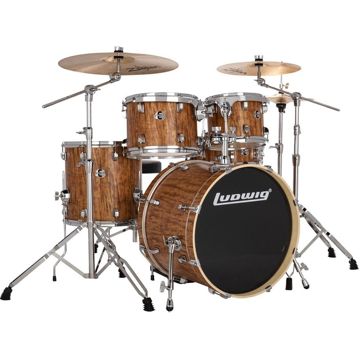 Ludwig Element Evolution 5-piece Complete Drum Set with Zildjian Cymbals - Cherry (LE520010)