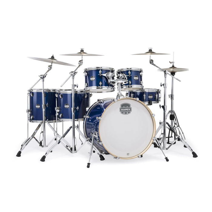 Mapex Mars Maple 6-Piece Studioease Shell Pack w/ 22" Bass Drum - Midnight Blue (MM628SFUOD)