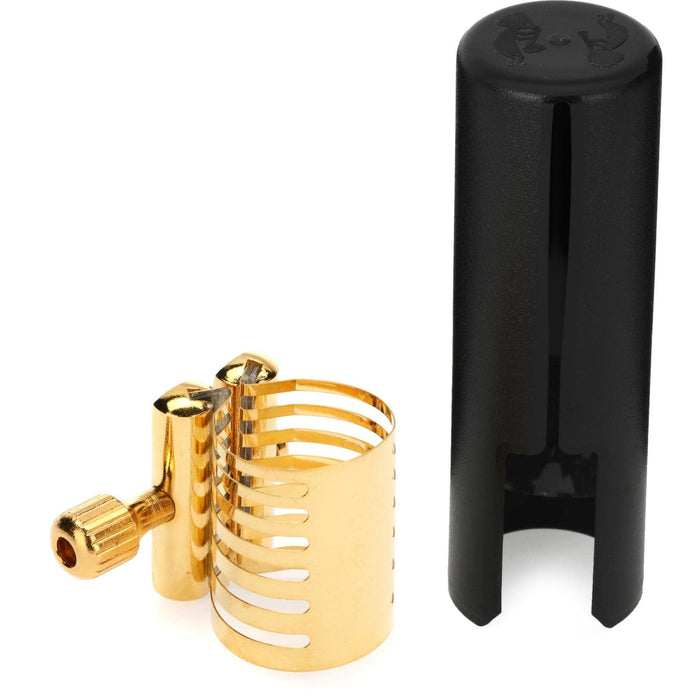 Rovner Ligature & Plastic Cap for Tenor Standard Saxophone - Platinum Gold Ligature for Metal Mouthpiece (PG-3ML)