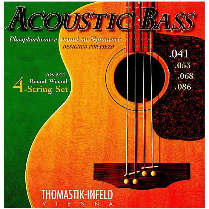 Thomastik-Infeld AB344 Bass Guitar Strings: Acousticore 34-Inch Scale 4 String Set G, D, A, E