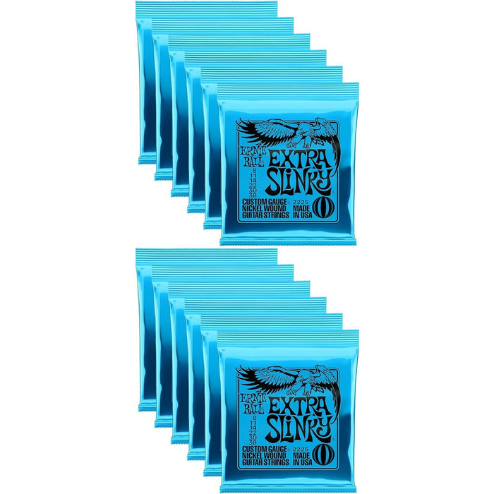 Ernie Ball Extra Slinky 8-38 - 12 Pack Bundle (P02225)