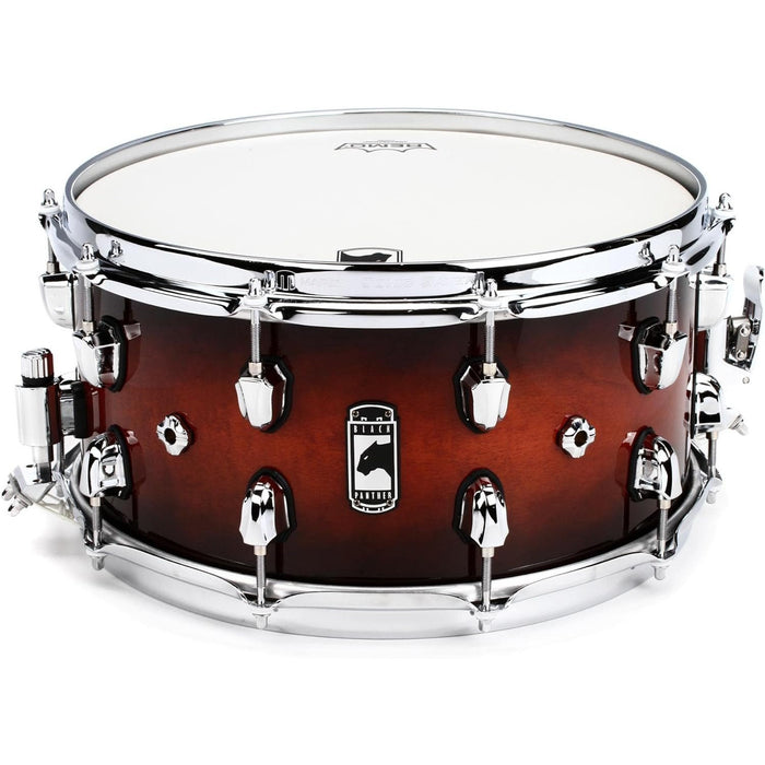 Mapex Black Panther Solidus Snare Drum - 14 x 7 inch - Red Black Burst