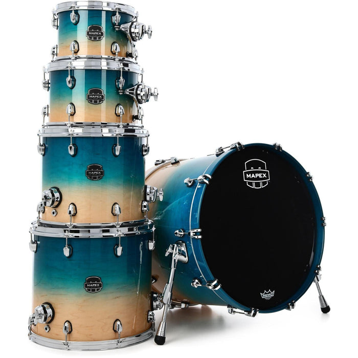 Mapex Saturn 5-Piece Studioease Shell Pack - Aqua Fade (SR628XUUQ)