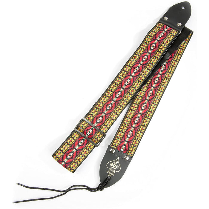 D'Andrea Ace Vintage Reissue Guitar Strap - Rooftop - Replica of Guitar Strap used on John Lennon's Epiphone Casino at the "Rooftop" Concert in 1969