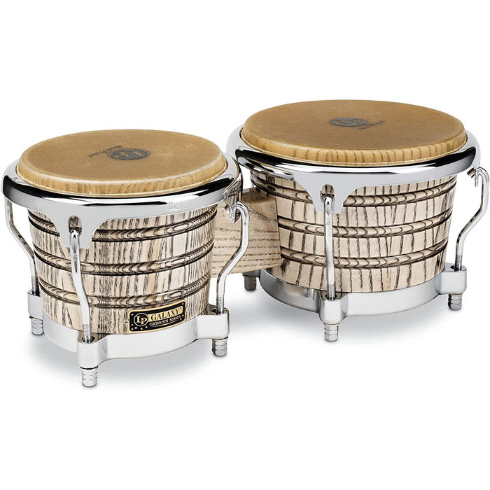 Latin Percussion LP Galaxy Giovanni Series Bongos - Natural/Chrome