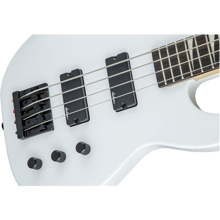 Jackson JS Series Concert Bass JS2, Snow White, Amaranth Fingerboard