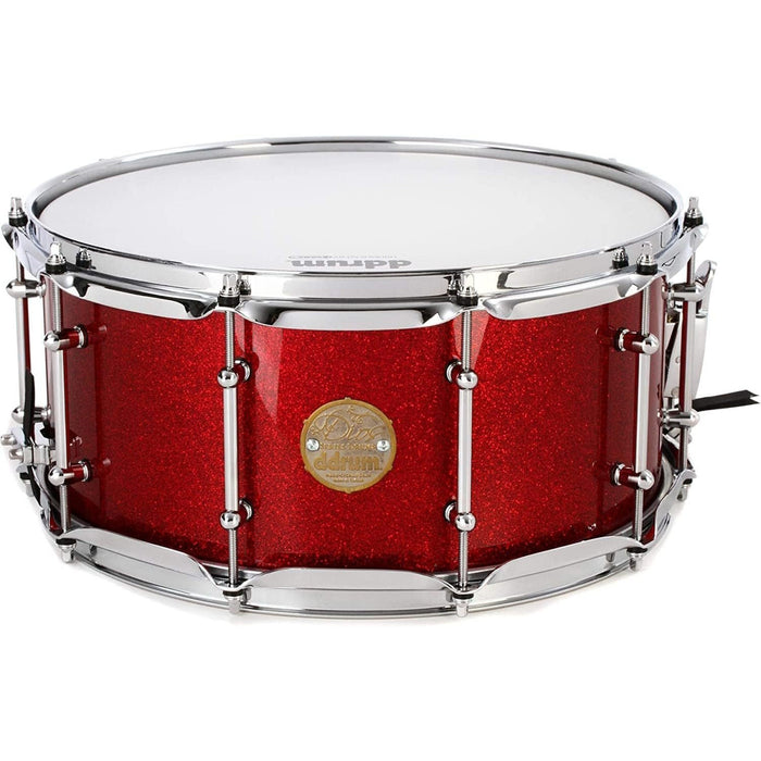 ddrum Dios Maple Snare Drum - 6.5 x 14 inch - Red Cherry Sparkle