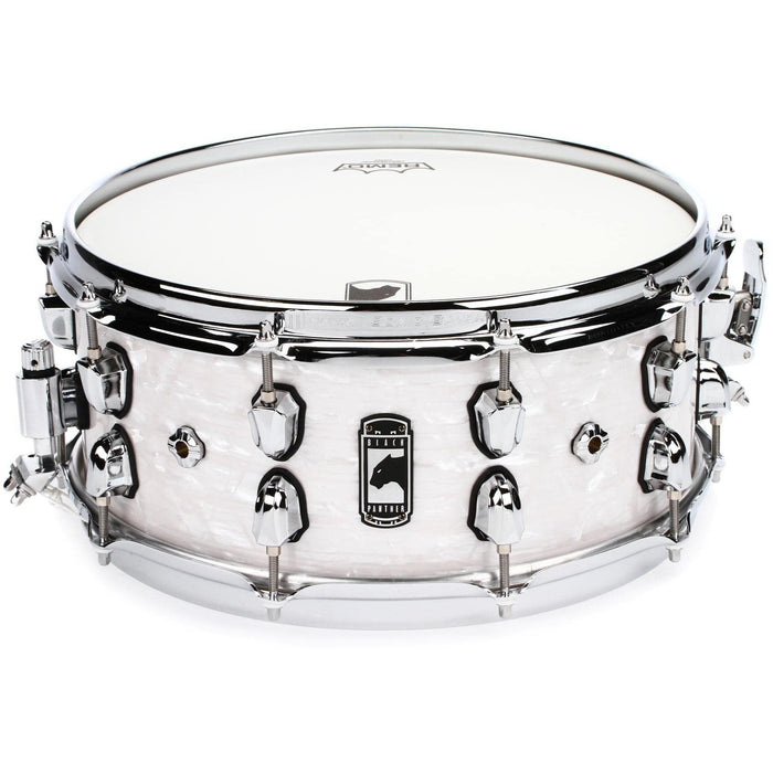 Mapex Black Panther Heritage Snare Drum, 6"x14" - White Strata (BPNML4600CWD)